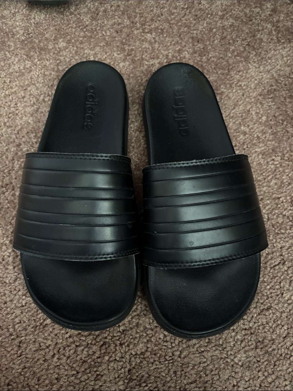 Adidas Adilette Slides Men’s Size 6 Black Comfort Sandals